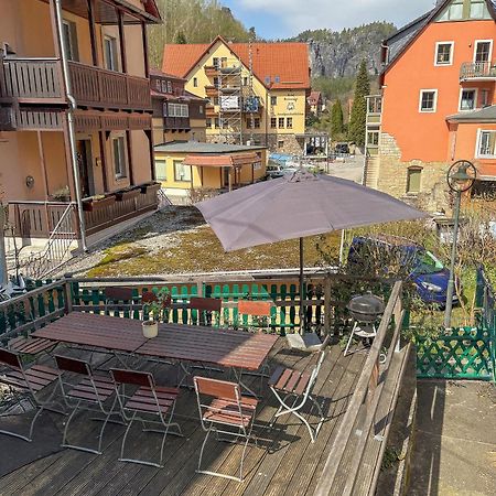 Haus Felsental Lägenhet Rathen Exteriör bild