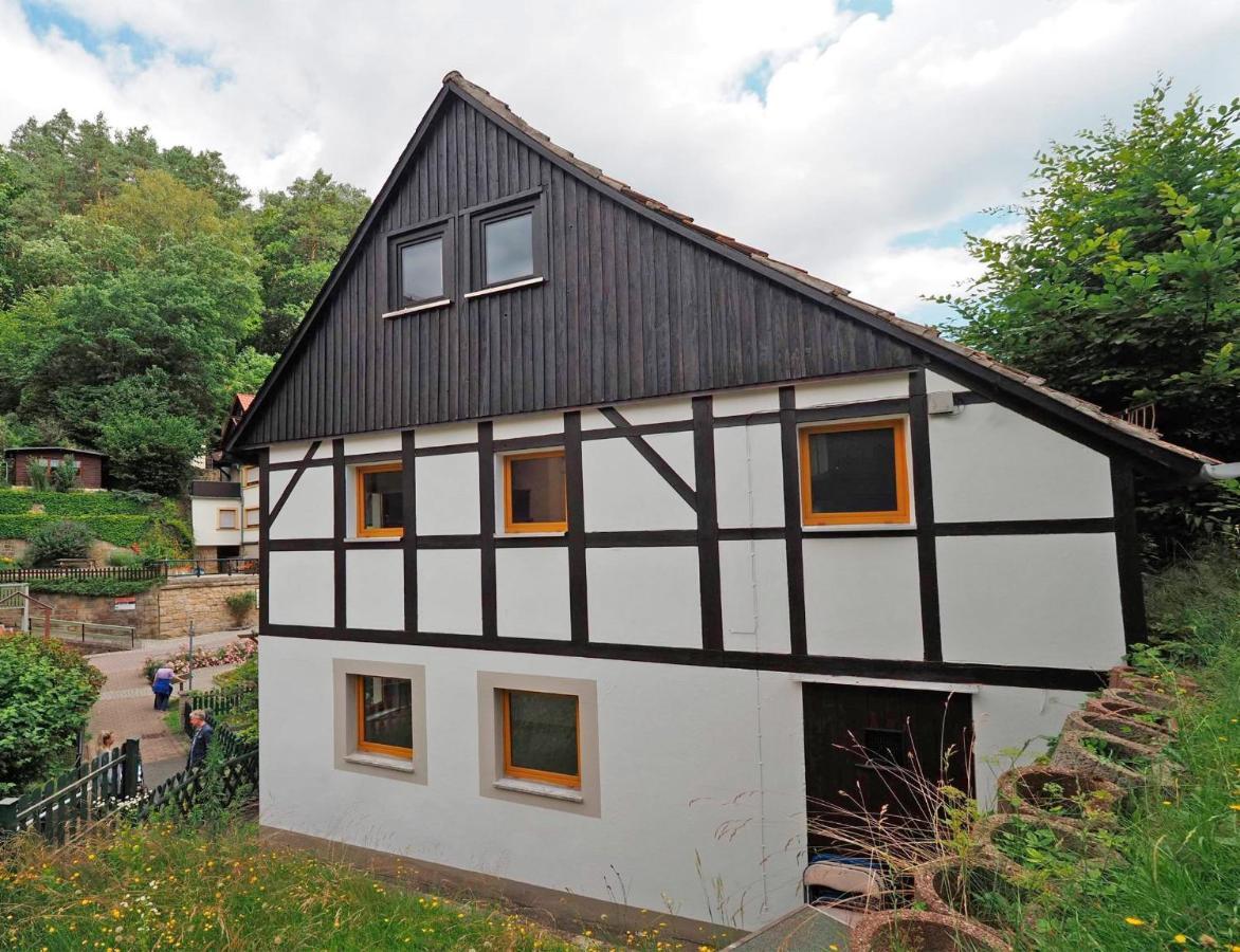 Haus Felsental Lägenhet Rathen Exteriör bild