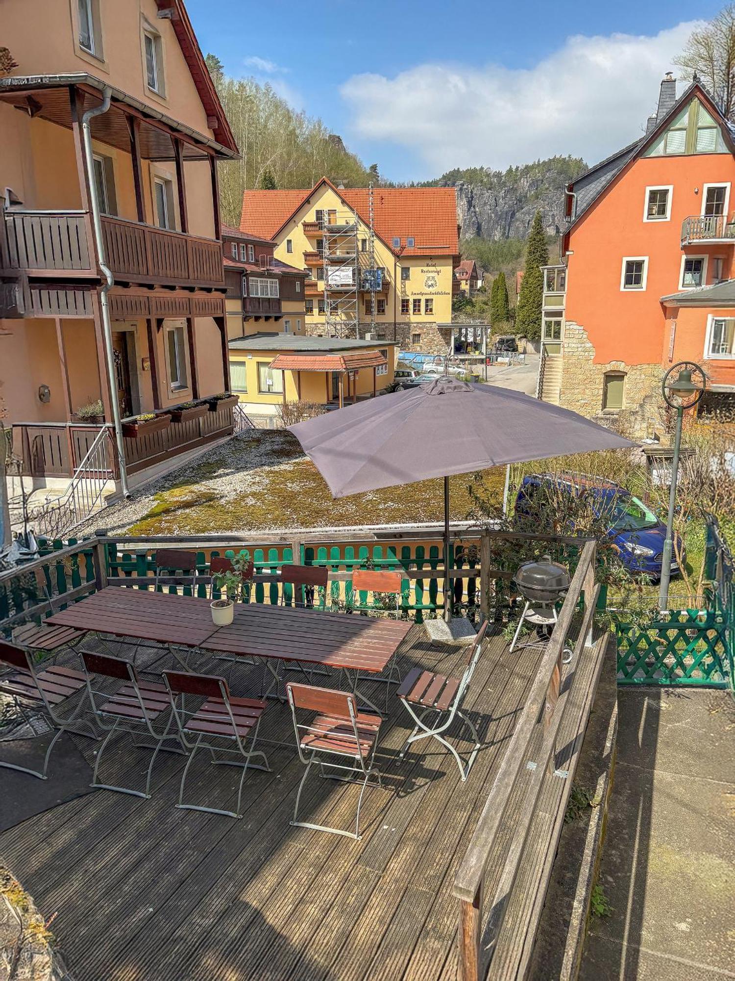 Haus Felsental Lägenhet Rathen Exteriör bild